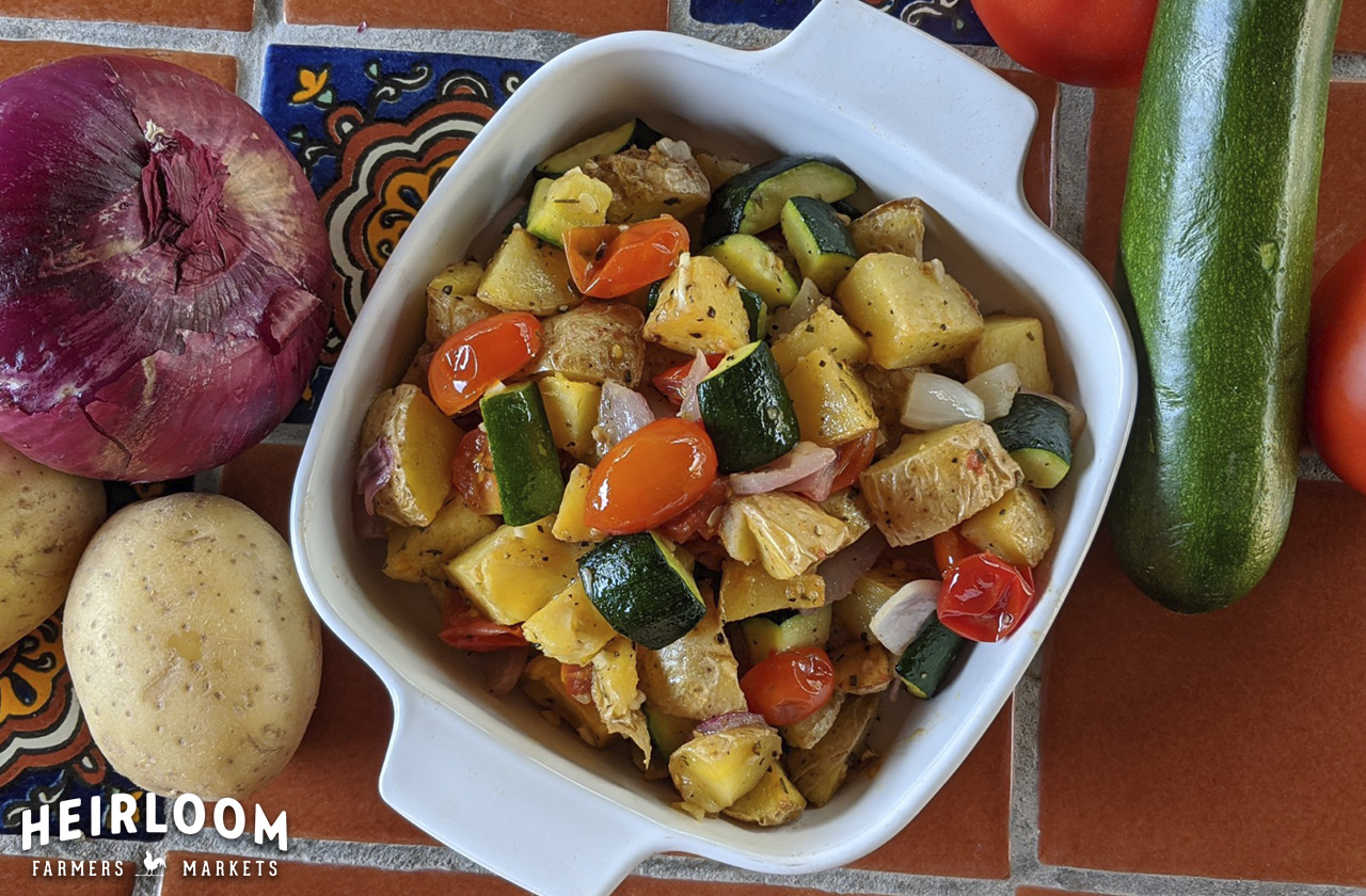 Roasted Potato Salad / Heirloom Farmers Markets