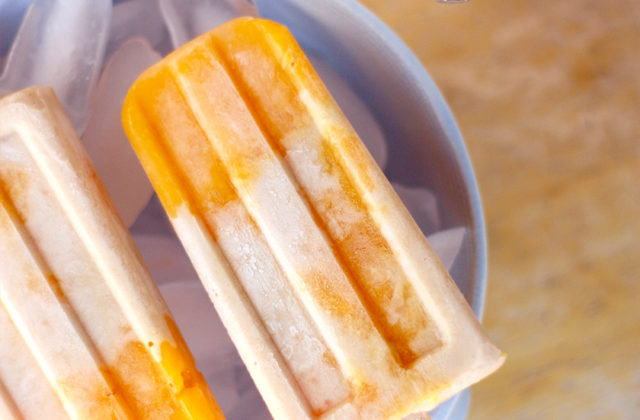 Peaches & Cream Popsicles