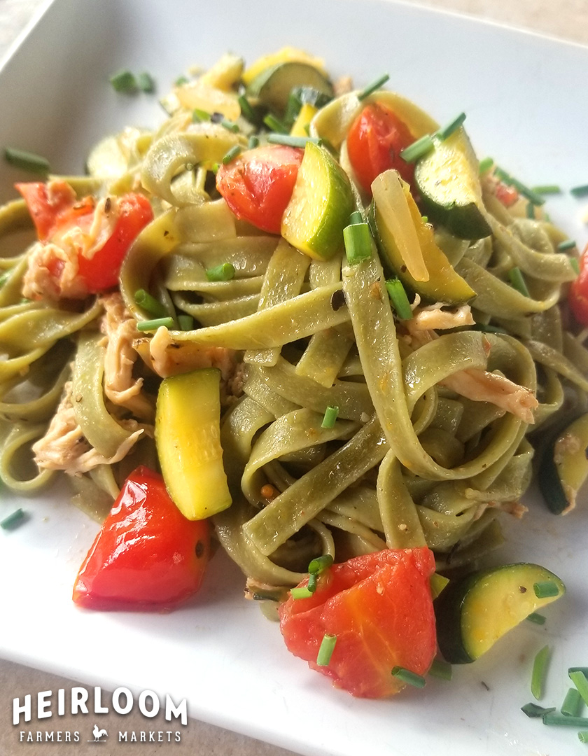 Italian Veggie Pasta / Heirloom Farmers Markets