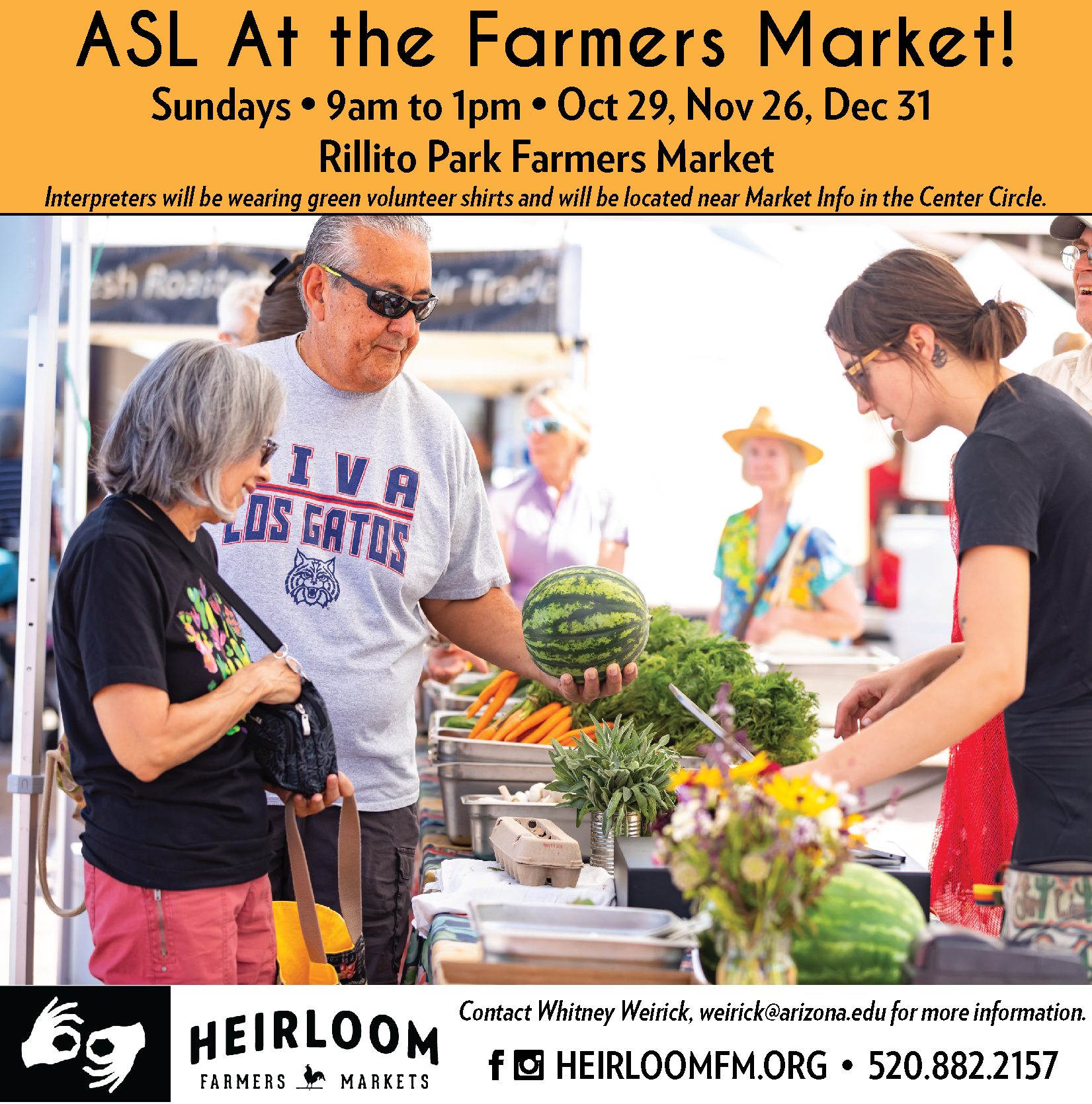 ASL at the Farmers Market / Heirloom Farmers Markets