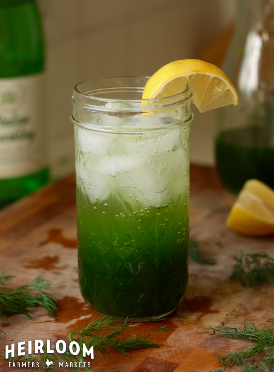 Sparkling Dill Lemonade / Heirloom Farmers Markets