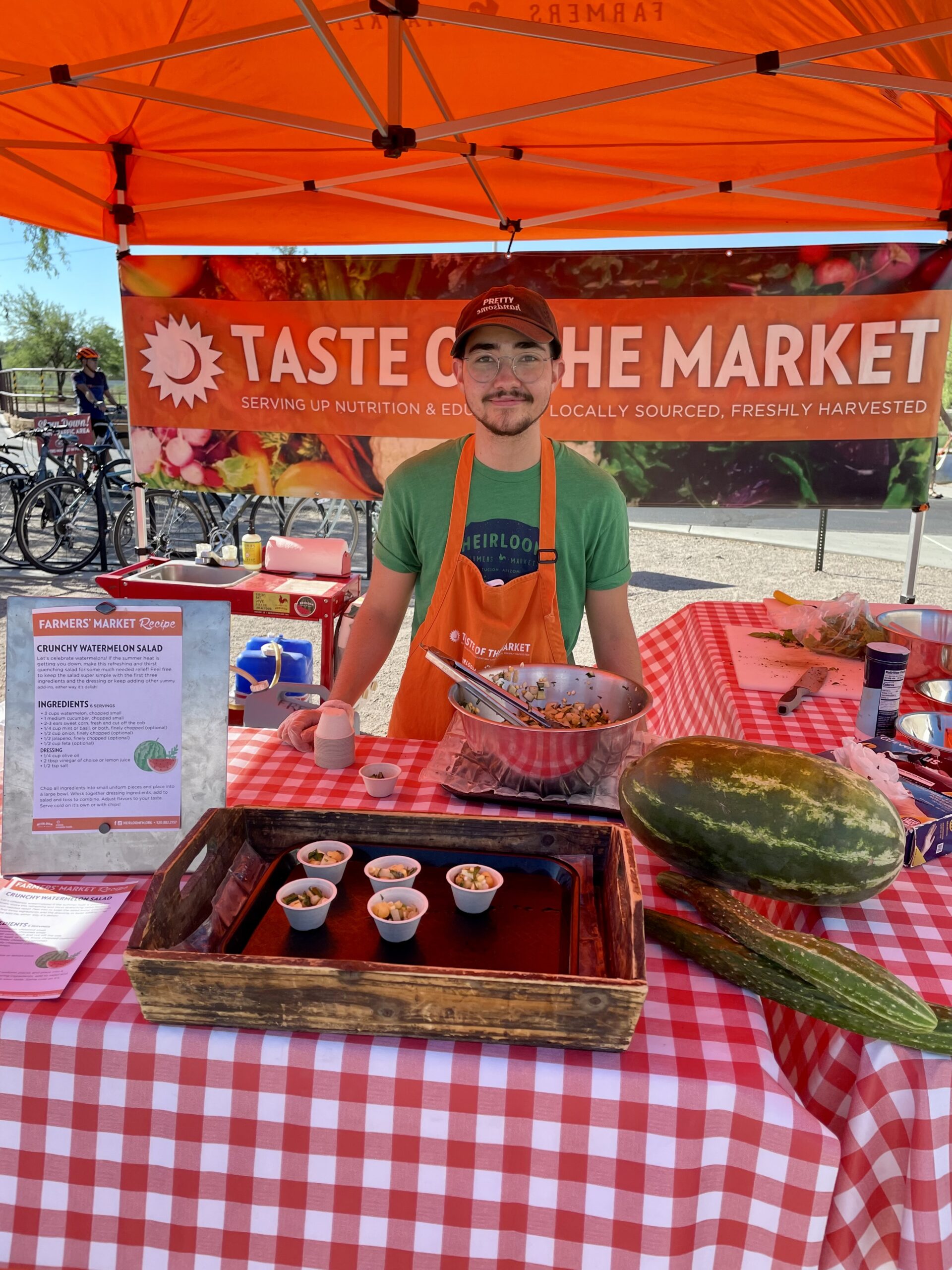 Crunchy Watermelon Salad / Heirloom Farmers Markets