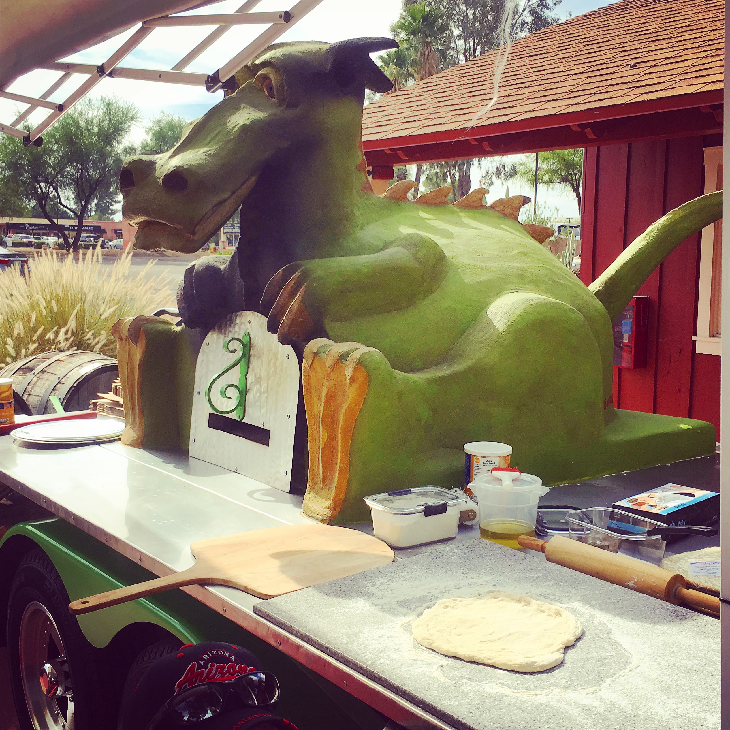 Image result for dragon pizza oven Tucson Farmers Market